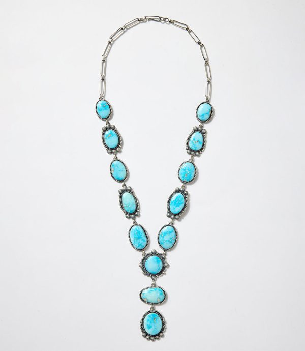Blue Ridge Turquoise Lariat Necklace For Cheap - Image 4