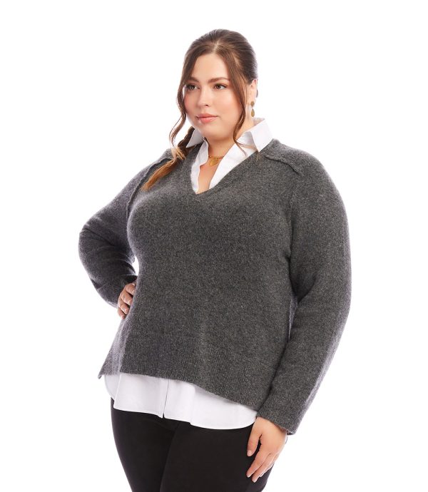 Plus Size Layered Sweater Discount - Image 2